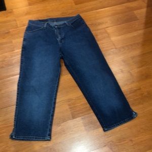 Ladies jeans knee length shorts